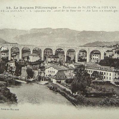 Saint Nazaire en Royans l'acqueduc du canal de la Bourne