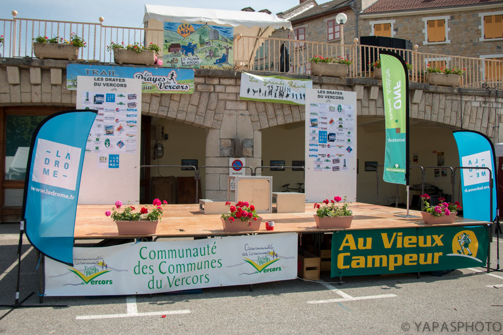 Un podium qui attend les vainqueurs...
