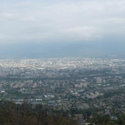 Site de la Tour sans venin à Saint nizier... Vue sur Grenoble