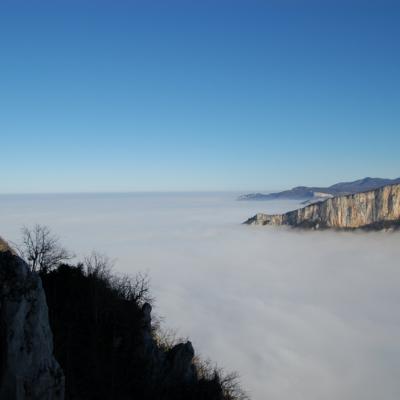 Mer de nuage sur Combe Laval