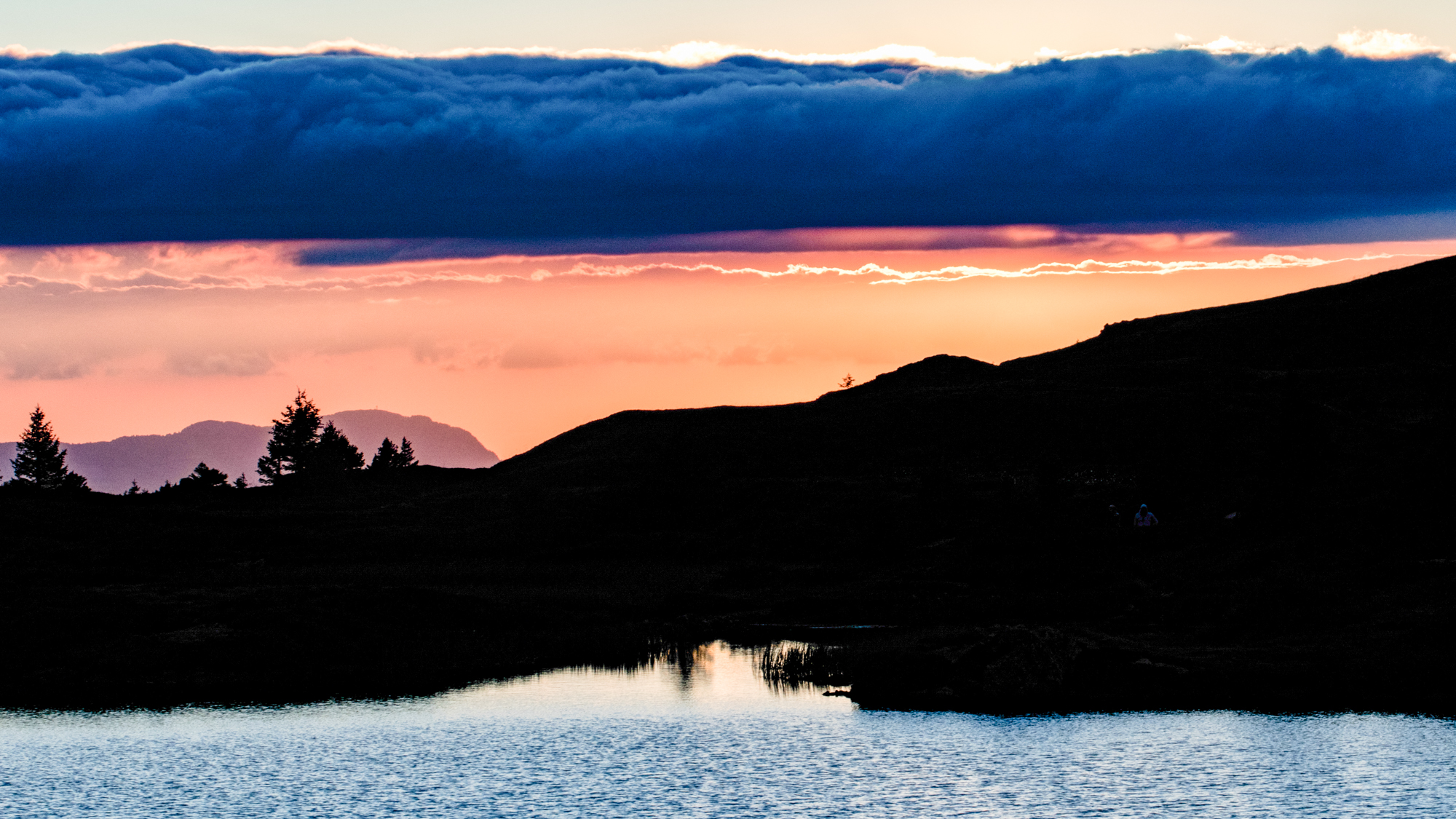 Coucher de soleil lac Fourchu