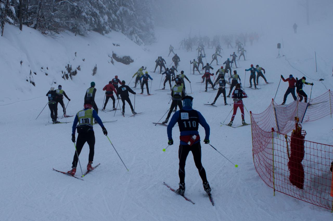 Vers le départ de la course