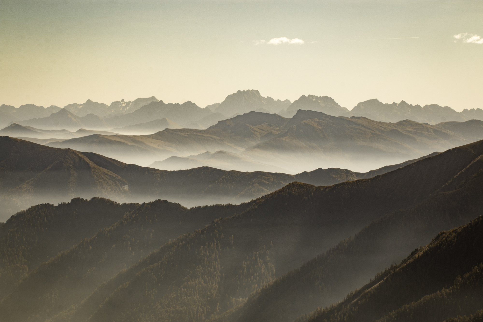 Vue sur Italie du Col Agnel Queyras