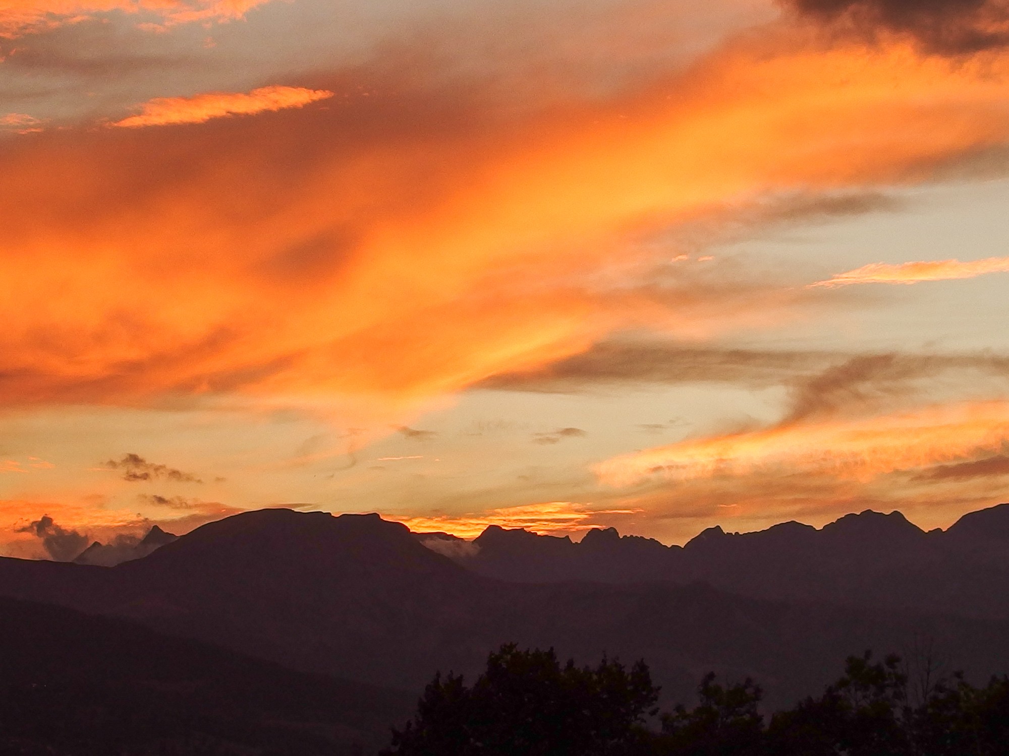 coucher sur les aravis