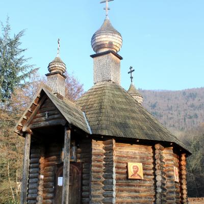 cc Chapelle orthodoxe en bois d'Ukraine