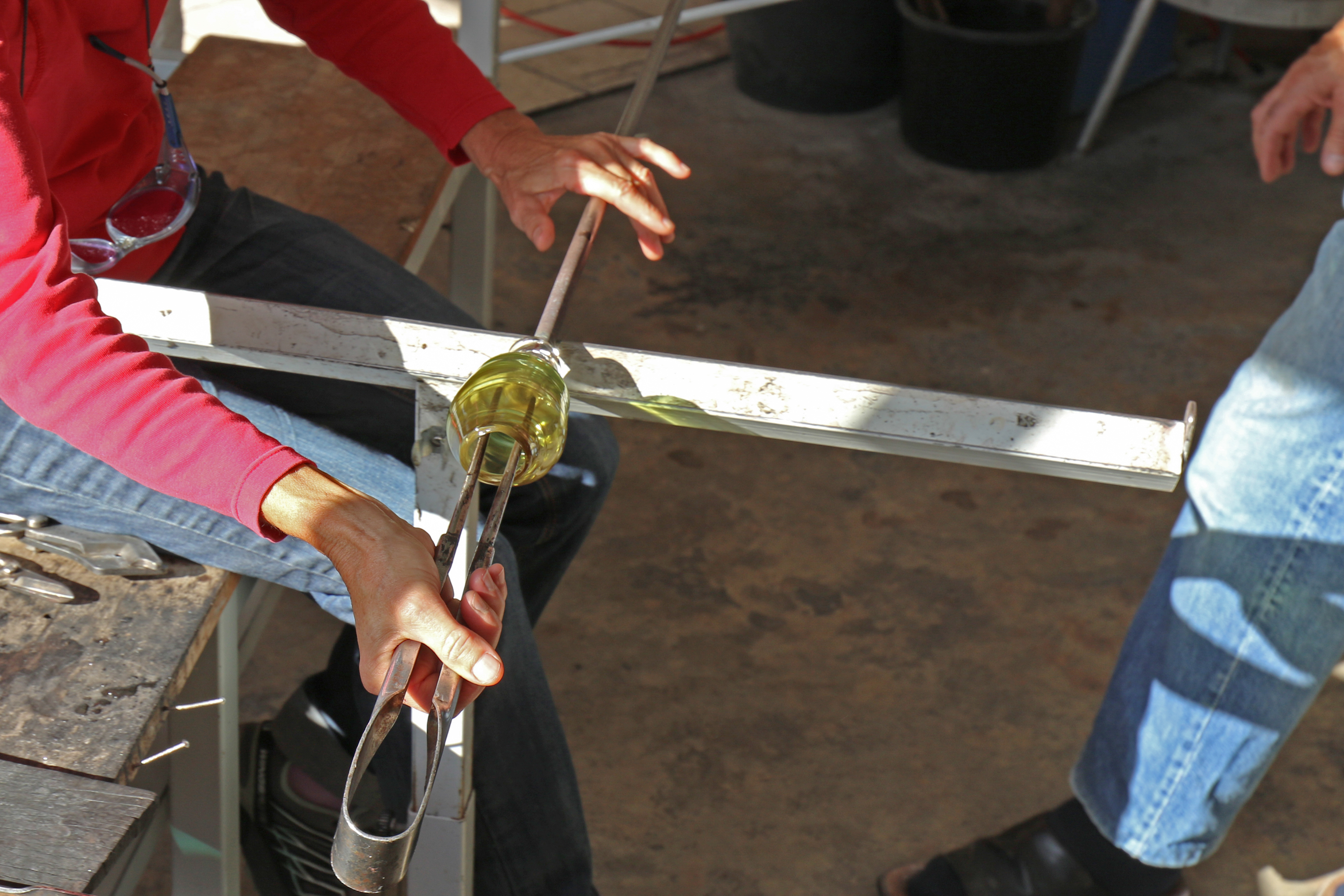 travail du verre souflé lans en vercors