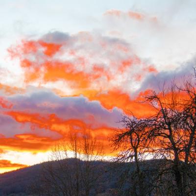 coucher de soleil a la chapelle