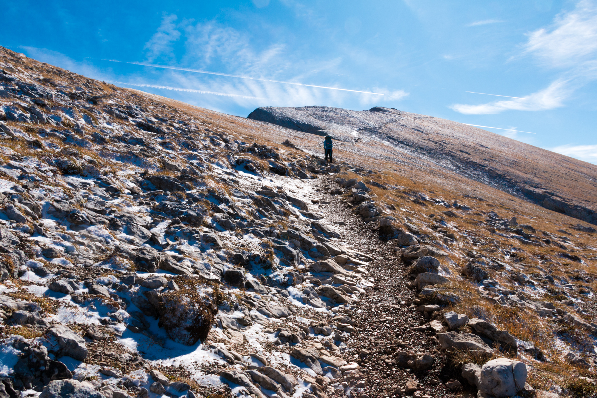 Sommet du grand Veymont avec la première neige