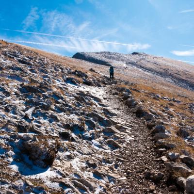 Sommet du grand Veymont avec la première neige