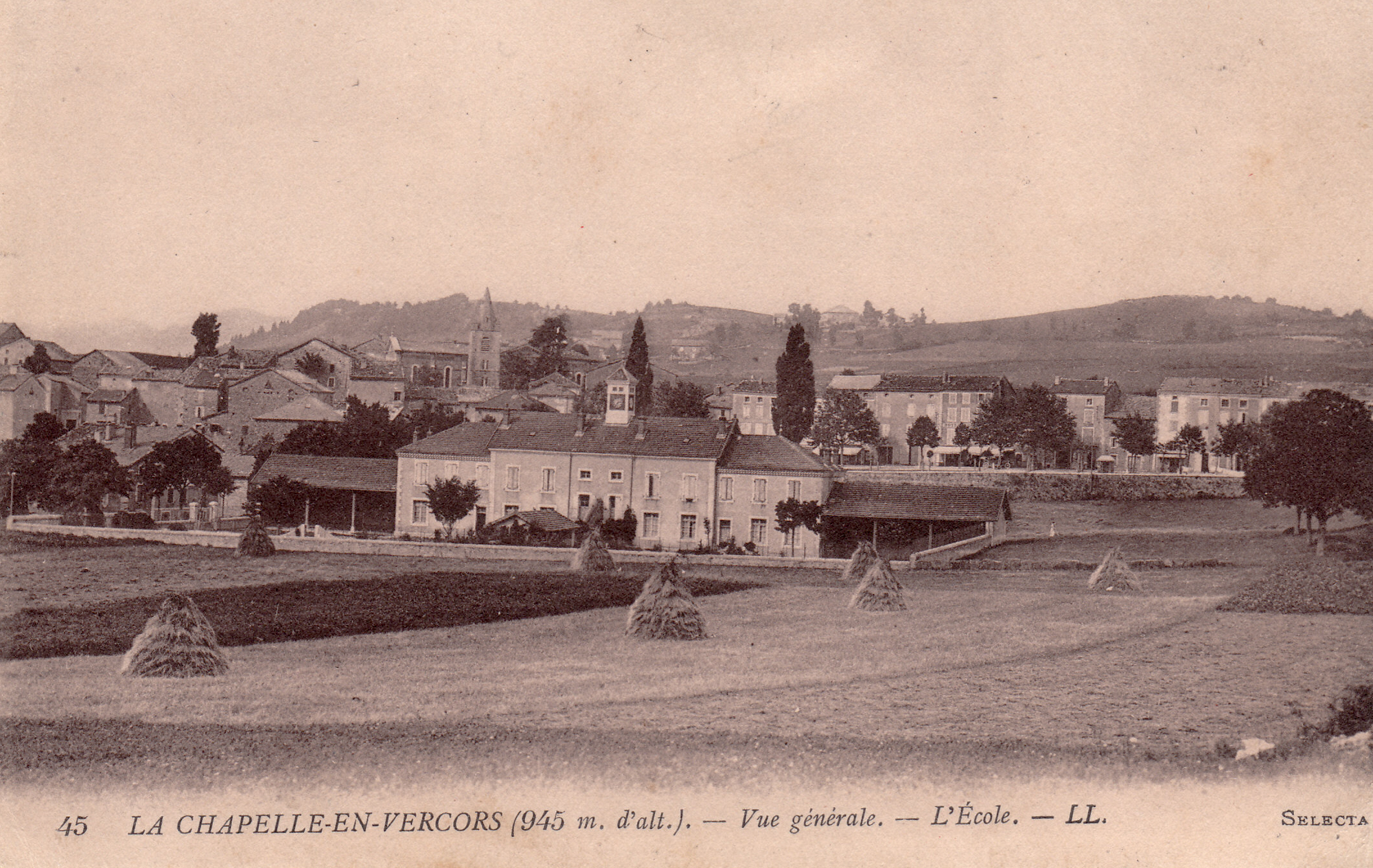 La Chapelle en Vercors Vue générale L'école