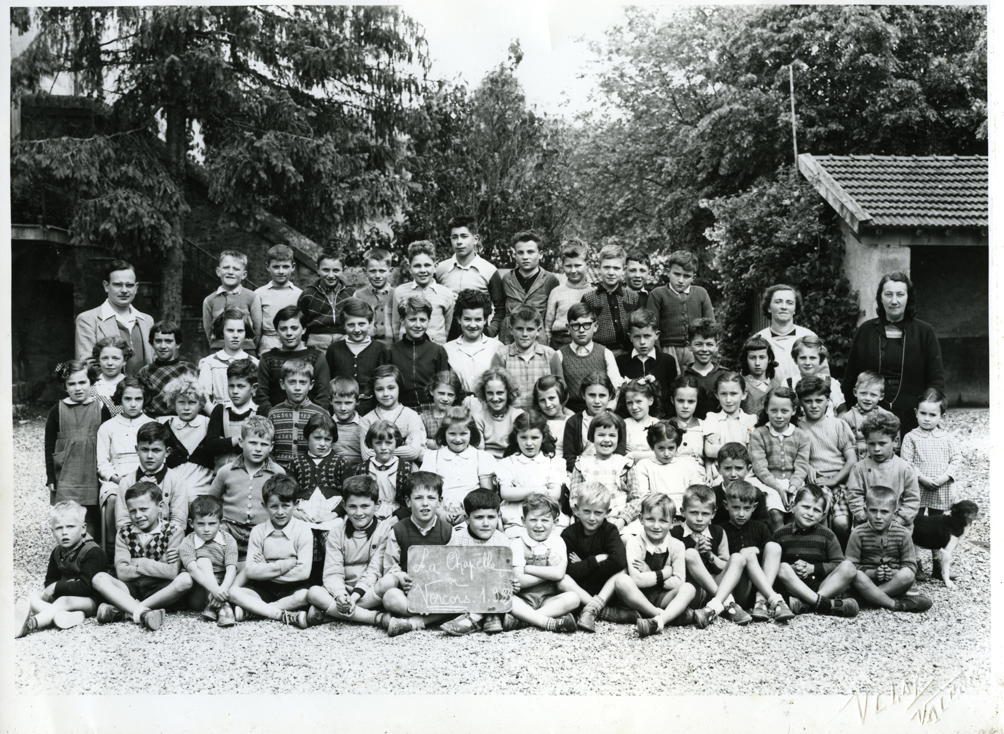 La Chapelle en Vercors Ecole Année 1953