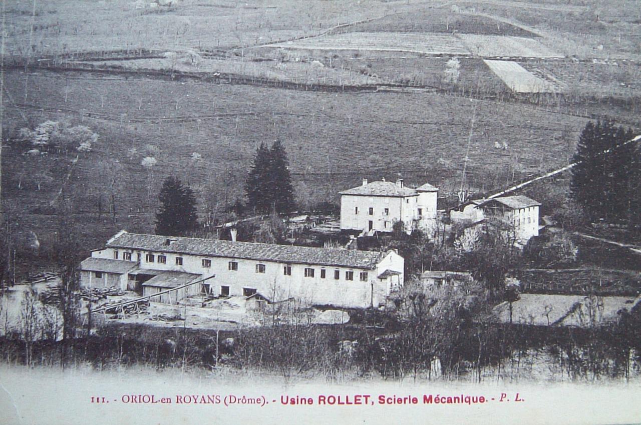 Oriol en Royans Usine Rollet Scierie mécanique