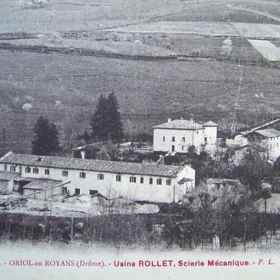 Oriol en Royans Usine Rollet Scierie mécanique