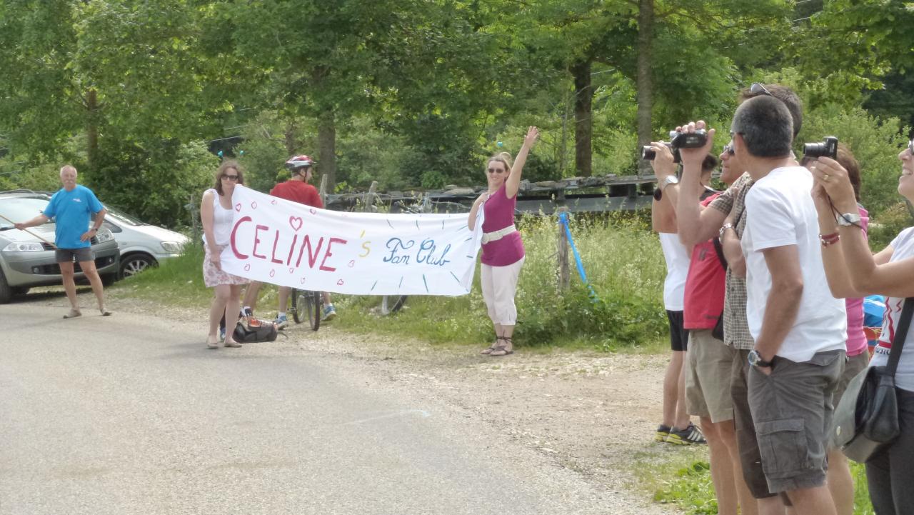 Un fan Club sur le parcours(