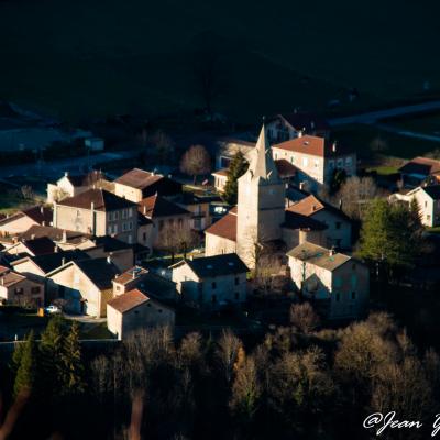 St Agnan vu du Chemin Carleti en fin de journée