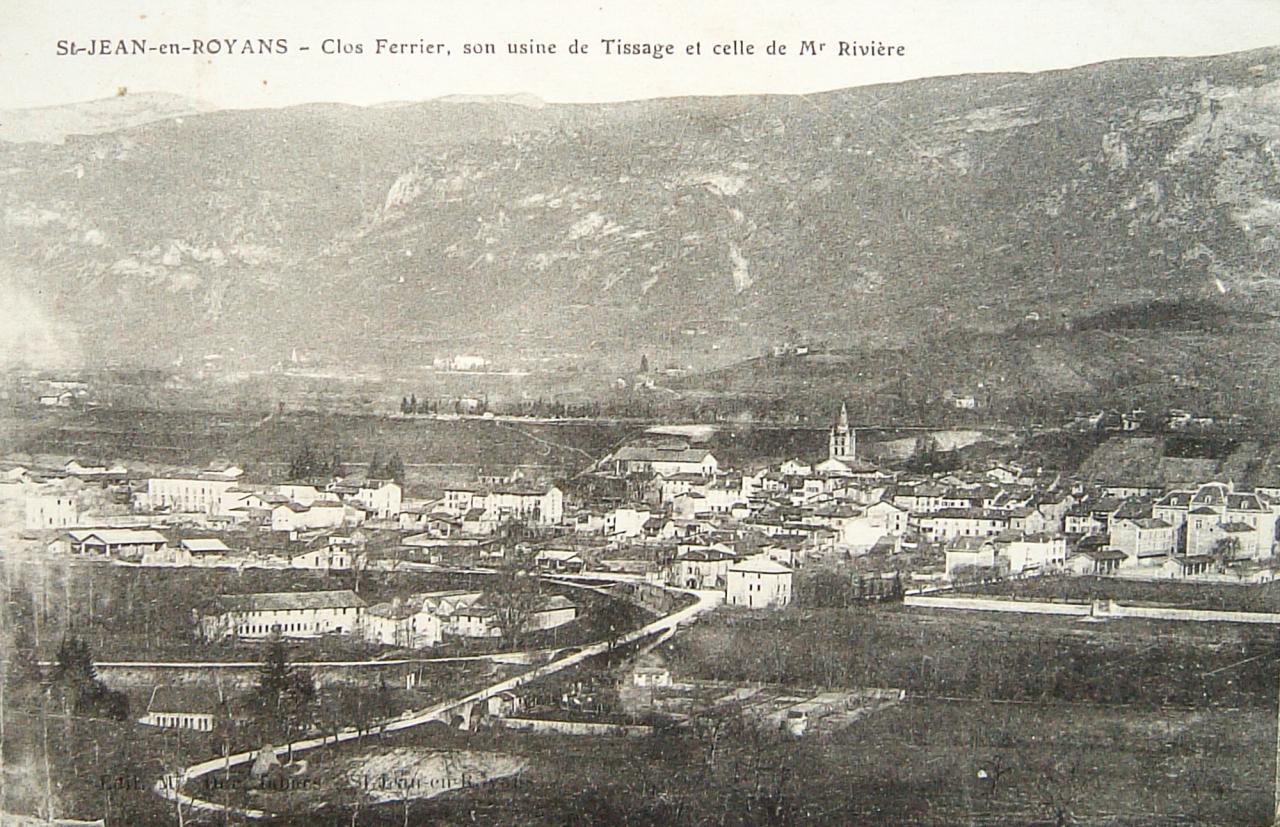 Saint Jean en Royans Clos Ferrier son usine de tissage