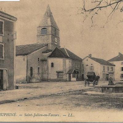 Saint Julien en Vercors café brochier eglise