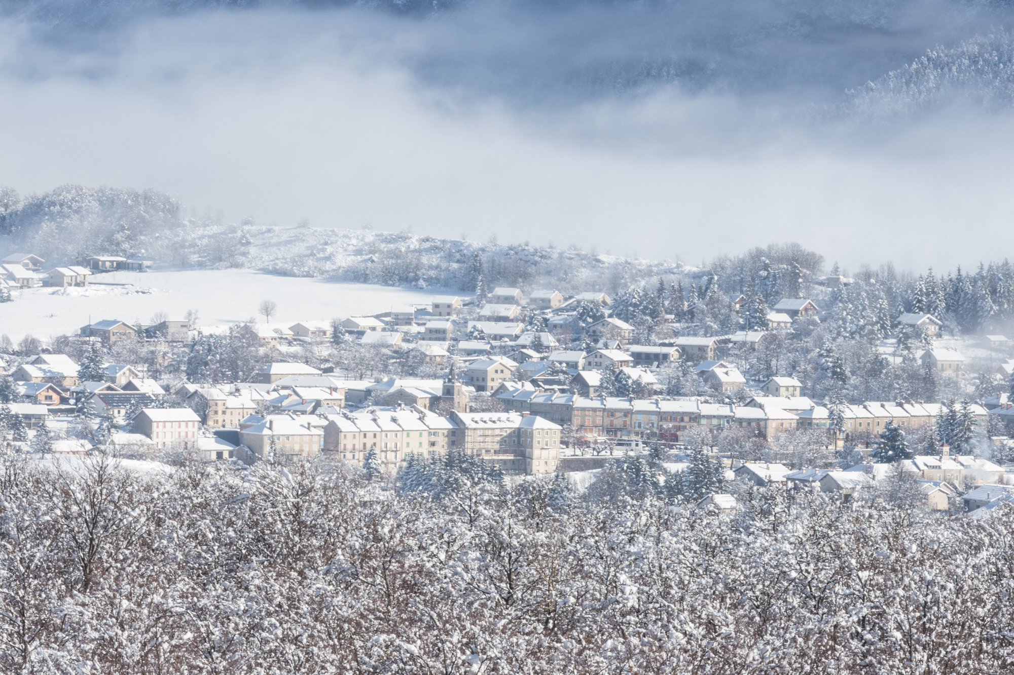 La Chapelle en Vercors en hiver