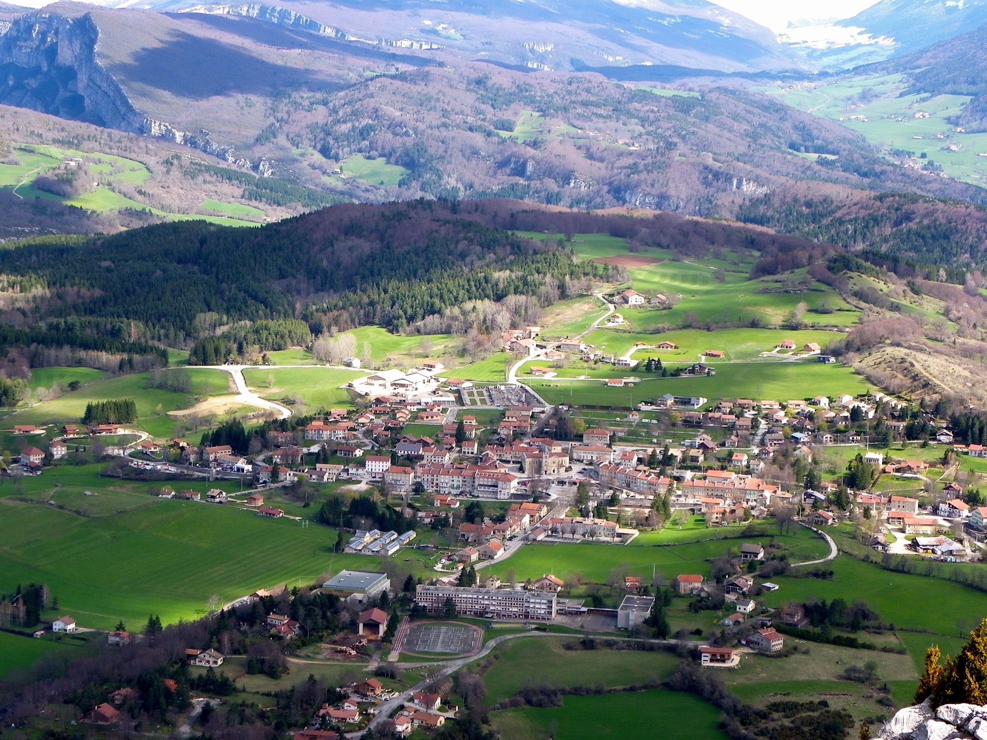 La Chapelle en Vercors, depuis le Claveyron